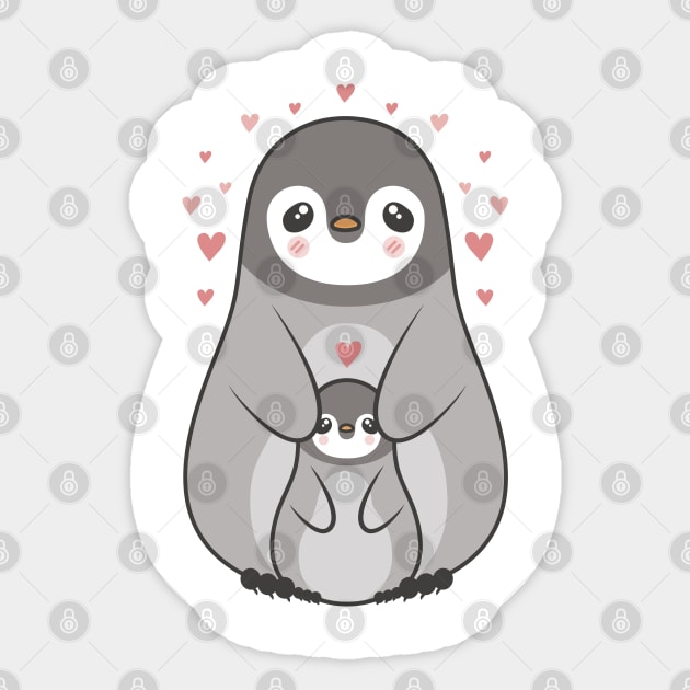 Mother penguin Sticker by petit-creativ